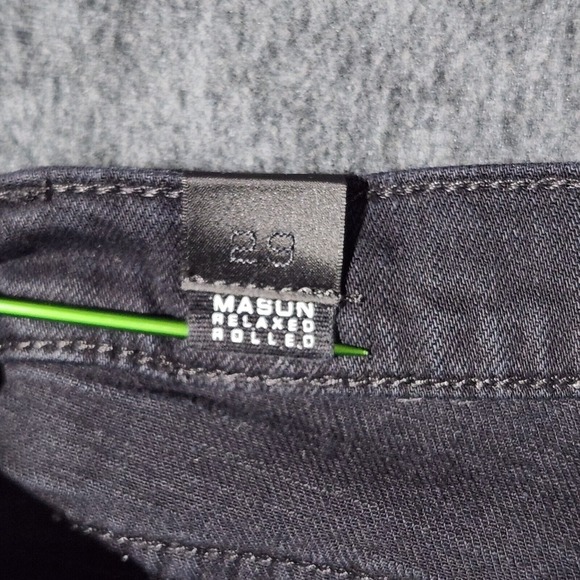 women's VINCE‎ black Jeans MASON Relaxed Rolled size 29 denim stretch USA - Picture 7 of 7